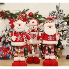 ARTHOMETEXTIL - Set muñecos de navidad patas largas X3