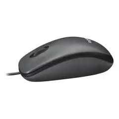 LOGITECH - Ratón M90, USB, 1000 dpi, ambidextro, gris y negro