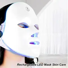 GENERICO - MASCARA BELLEZA FACIAL LED 7 COLORES FOTONES