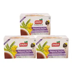 BADIA - Té x25 tizanas 3 cajas - té de hierbas naturales