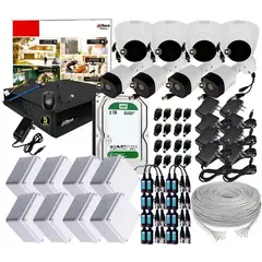 DAHUA - KIT CAMARAS DE SEGURIDAD 5MP DVR 8 CH + 4 CAMARAS AUDIO + DISCO 1TB