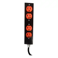 LEVITON - Regleta Multitoma Eléctrica 4 Tomas 20a