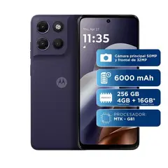 MOTOROLA - Celular Moto G17 Power 256GB / 4GB RAM (Hasta 16GB) – Batería de 6000 mAh