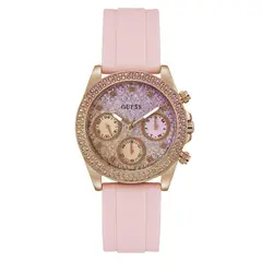 GUESS - Reloj Mujer Sparkling Pink. Relojes Silicona Rosa GW0032L4
