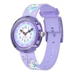 SWATCH - Relojes Flik Flak Niña Shining Tutu. Reloj Plástico Púrpura ZFBNP248