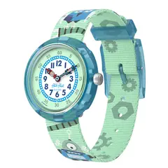 SWATCH - Relojes Flik Flak Niño Beep Beep Beep. Reloj Plástico Verde ZFBNP254