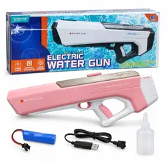 GENERICO - Pistola Lanzador De Agua Eléctrico Alta Presión Para Niños Juguete Rosa