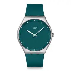 SWATCH - Relojes Unisex Pondering Patterns. Reloj Silicona Verde SS07S155