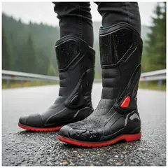 VENUS - Botas De Caucho Antideslizante Motociclista