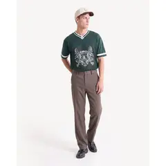 SEVEN SEVEN - Camiseta Tricot Con Bordado Para Hombre Verde