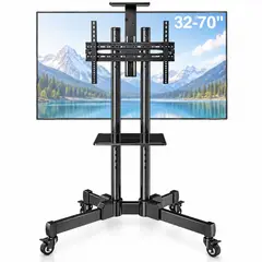 ONE PIXEL - Soporte De Pedestal Para TV Rodante Con Medida Ajustable De 32 A 70"
