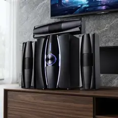 GENERICO - Teatro en Casa Sonicny SY-823 3.1 Subwoofer Bluetooth USB