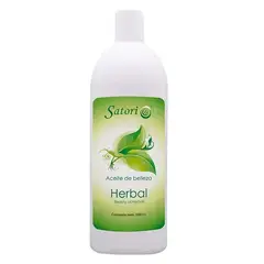 SATORI LA EVOLUCION DE LA BELLEZA - Aceite Para Masajes Corporal Herbal Satori 1000 ml - Hidratante Humectante
