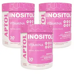 INTERLIGHT - Inositol en Polvo x 450g con Biotina y Acido Fólico x3