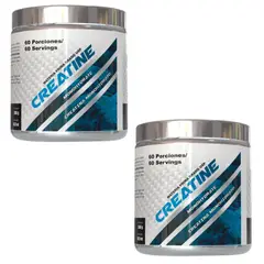 INTERLIGHT - Creatina Monohidratada 300gr - Ganancia de masa muscular x2