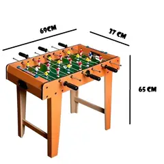 GENERICO - FUTBOLIN EXTRA GRANDE 18 JUGADORES MADERA 70CM*37CM LUJO