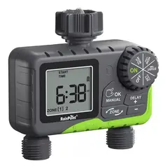 QUICK - Programador Riego Automatico Controlador Digital 2 Zonas