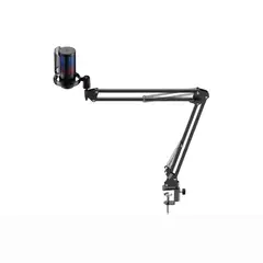 HAVIT - MICRÓFONO GAMER GK50 PRO RGB USB CONDENSADOR CARDIOIDE CON BRAZO FILTRO ANTIVIBRACIÓN PARA STR
