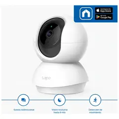TAPO - Cámara de Seguridad TP-Link Smart C200 V1 con Resolución 2Mp Visión Nocturna Incluida