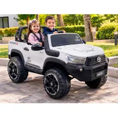 BEBESUNITA - Carro Camioneta Hilux 4x4 Toyota Niños Pantalla Tactil Mp4