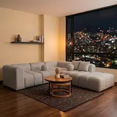 GENERICO - SALA MODULAR DE LUJO ESTILO PANDORA EN TELA ANTIFLUIDOS Y PETFRIENDLY