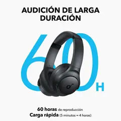 SOUNDCORE - Audífonos Inalámbricos Diadema Q11i Anker 60h Gris