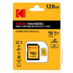 KODAK - Tarjeta de memoria MicroSDXC 128 GB UHS-I U3 V30 A1
