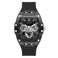 GUESS - Reloj Hombre Phoenix. Relojes Silicona Negro GW0203G3