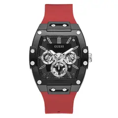 GUESS - Reloj Hombre Phoenix. Relojes Silicona Rojo GW0203G4
