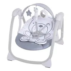 MASTER - Silla Columpio Mecedora Eléctrica Para Bebé Diseño Oso, Mastela