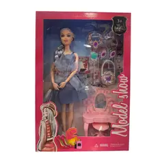 AMERICAN GENERICS - Muñeca con Accesorios y Tocador para Niñas