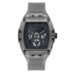 GUESS - Reloj Hombre Phoenix. Relojes Silicona Gris GW0203G9