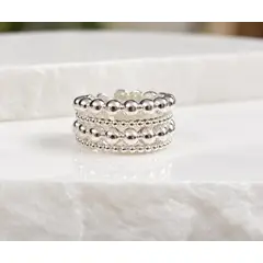 AMORINO JEWELRY - Anillo Snake Heart en Bronce con Baño en Plata Ley 925