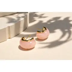AMORINO JEWELRY - Aretes Topo en Cuarzo