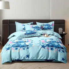 SIRENITAS - Juego de sabanas cama Sencilla Semi Doble Queen King Lindo Stitch