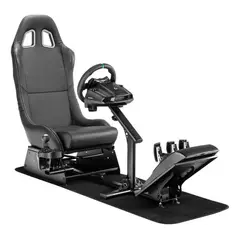 U BUY - Simulador Gamer Cockpit Negro Volante Thrustmaster