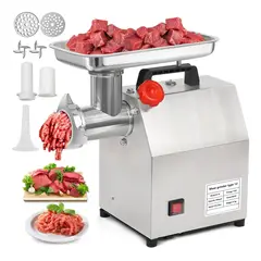 METEX - Picadora De Carne Eléctrica Acero Inoxidable 150kgh