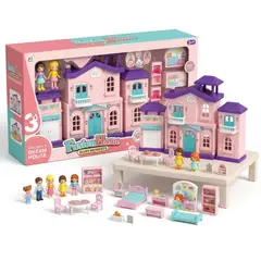 GENERICO - Casa De Muñecas DIY Rompecabezas Infantil Villa Juego Creativo Educativo Con Accesorios