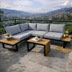 RTA DESIGN - Set de Terraza Metrópolis, Gris,