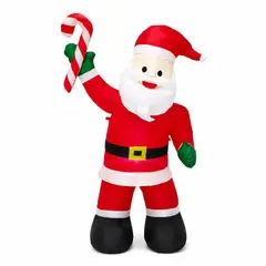 GENERICO - INFLABILE SANTA CON BASTON CANDY 183CM