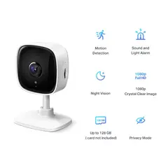 TP LINK - Cámara De Seguridad Interior Tapo C100 Visión Dia,noche Fija
