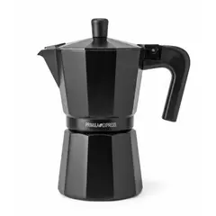 PRIMULA - Cafetera Espresso Negra 6 Tazas
