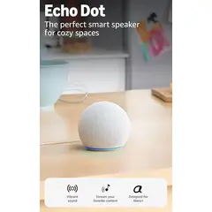 AMAZON - Alexa Parlante Inteligente Echo Dot Blanco 5ª Gen