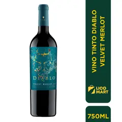 CASILLERO DEL DIABLO - VINO TINTO DIABLO VELVET MERLOT 750 ML