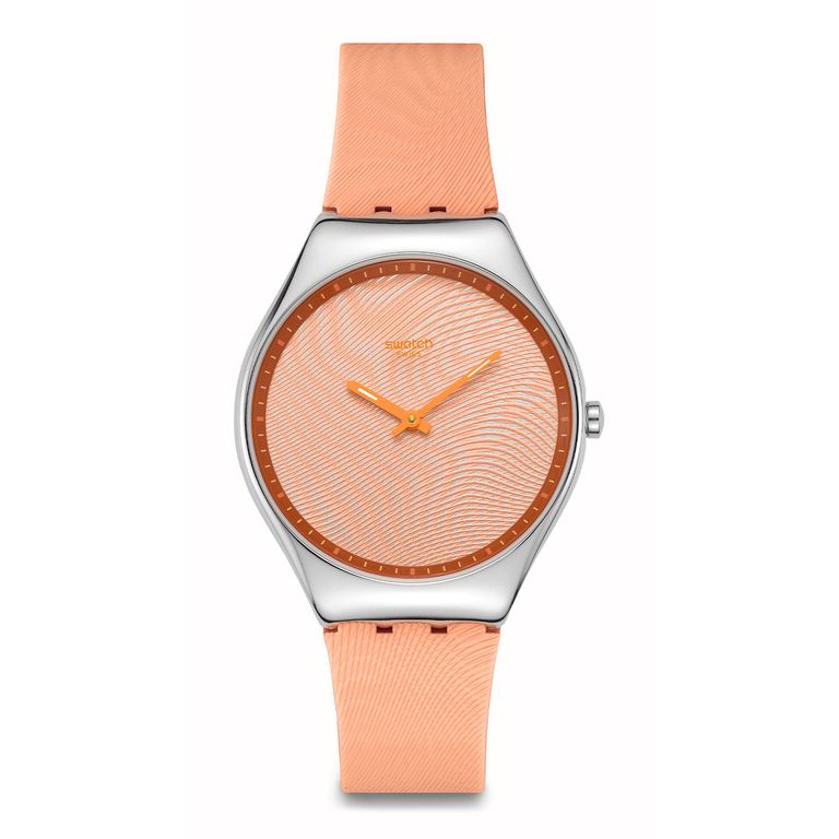 Imagen de Relojes Unisex Iridescently Peach. Reloj Silicona Naranja SYXS166