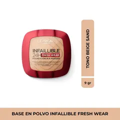 LOREAL PARIS - Polvo Infallible Beige Sand 190
