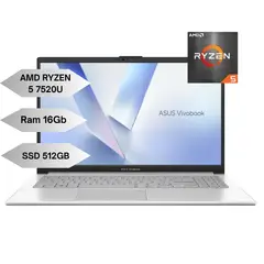 ASUS - E 1504FA-BQ2334-AMD RYZEN 5 7520U-16GB LPDDR5-512GB SSD-WINDOWS 11 HOME