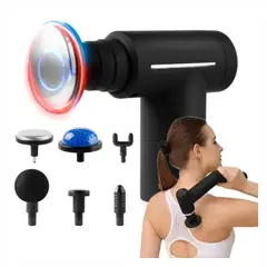 GENERICO - Massage Gun Masajeador Muscular Eléctrico Pistola Masaje Calor Frio