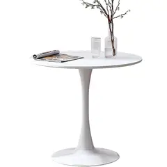 GENERICO - Mesa De Comedor Redonda 80x80x74 cm Moderna 2-4 Personas Diseño Tulipán