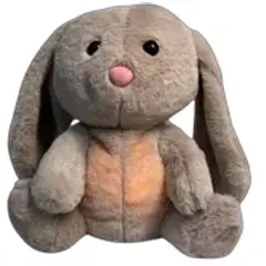 GENERICO - Conejo de Peluche de Orejas Largas con Vientre Iluminado